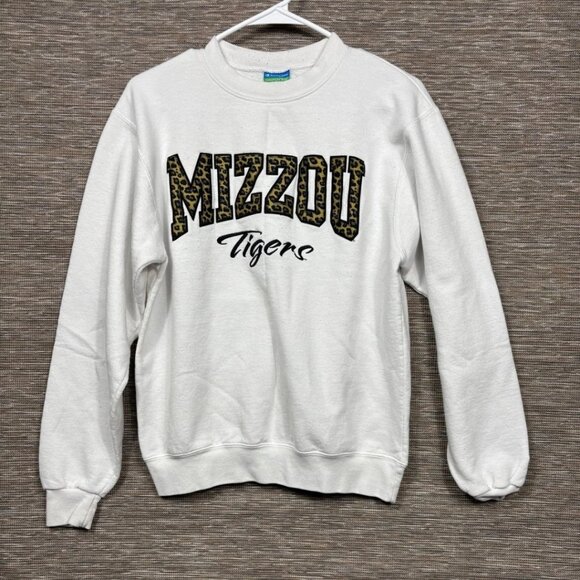 Champion Other - Missouri Tigers Sweatshirt Mens Small White NCAA Football Champion Leopard Print